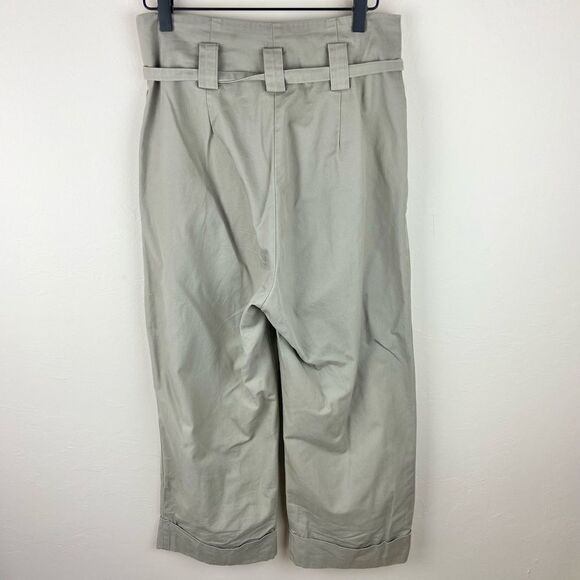 H&M Tie-Waist Olive Flood Pants - Picture 5 of 7
